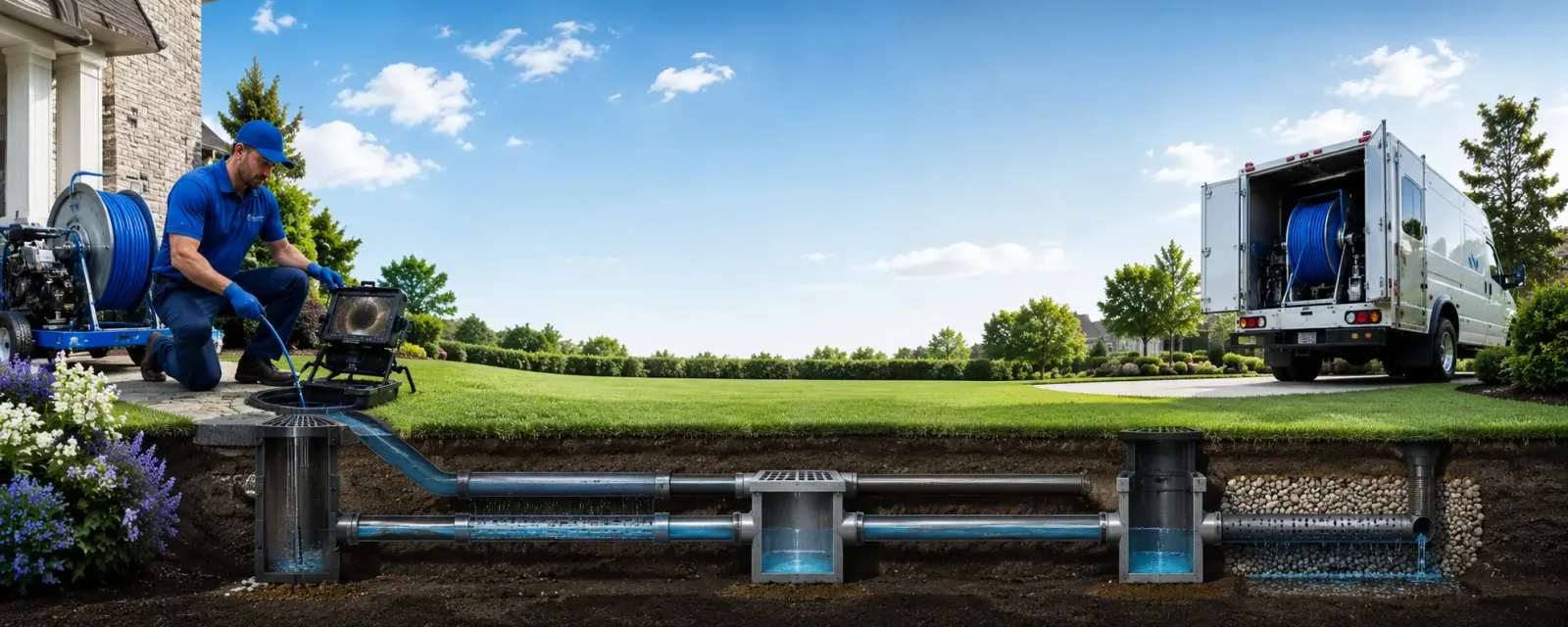 Outdoor drain cleaning information for Trenton, IL